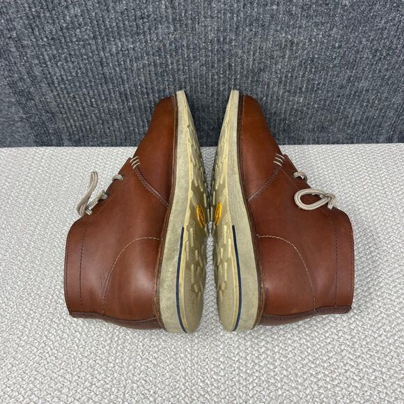 Georgia Boot 3” Work Chukka Boots Brown Leather Lace Up Vibram Mens 10.5 M main image 8